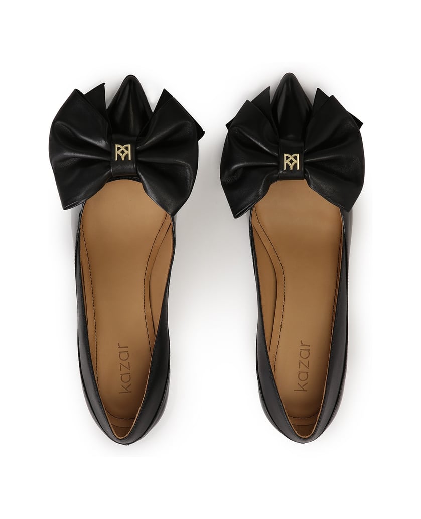 Kazar-Low-pumps-with-a-bow-černá
