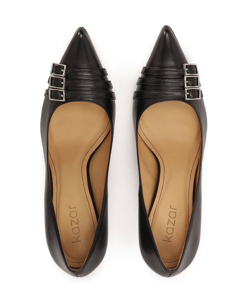 Kazar-Klassische-Lederstilettos-mit-drei-Rieme-schwarz