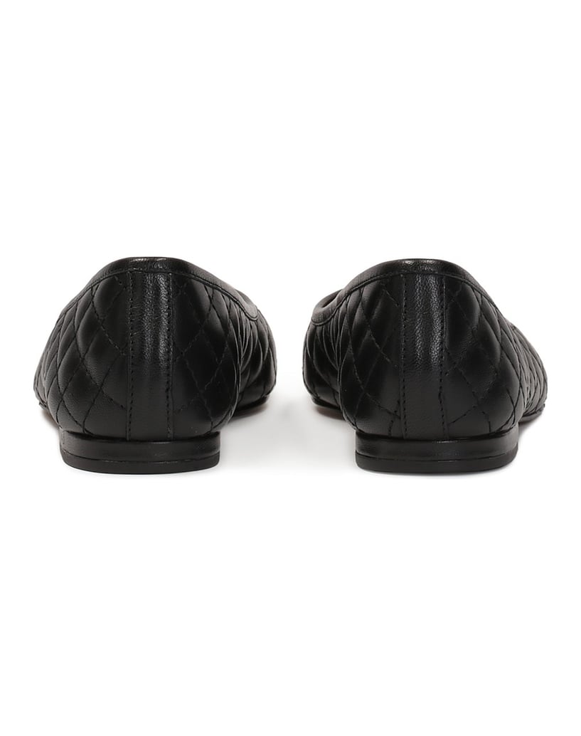 Kazar-Flat-quilted-monogrammed-pumps-čierna