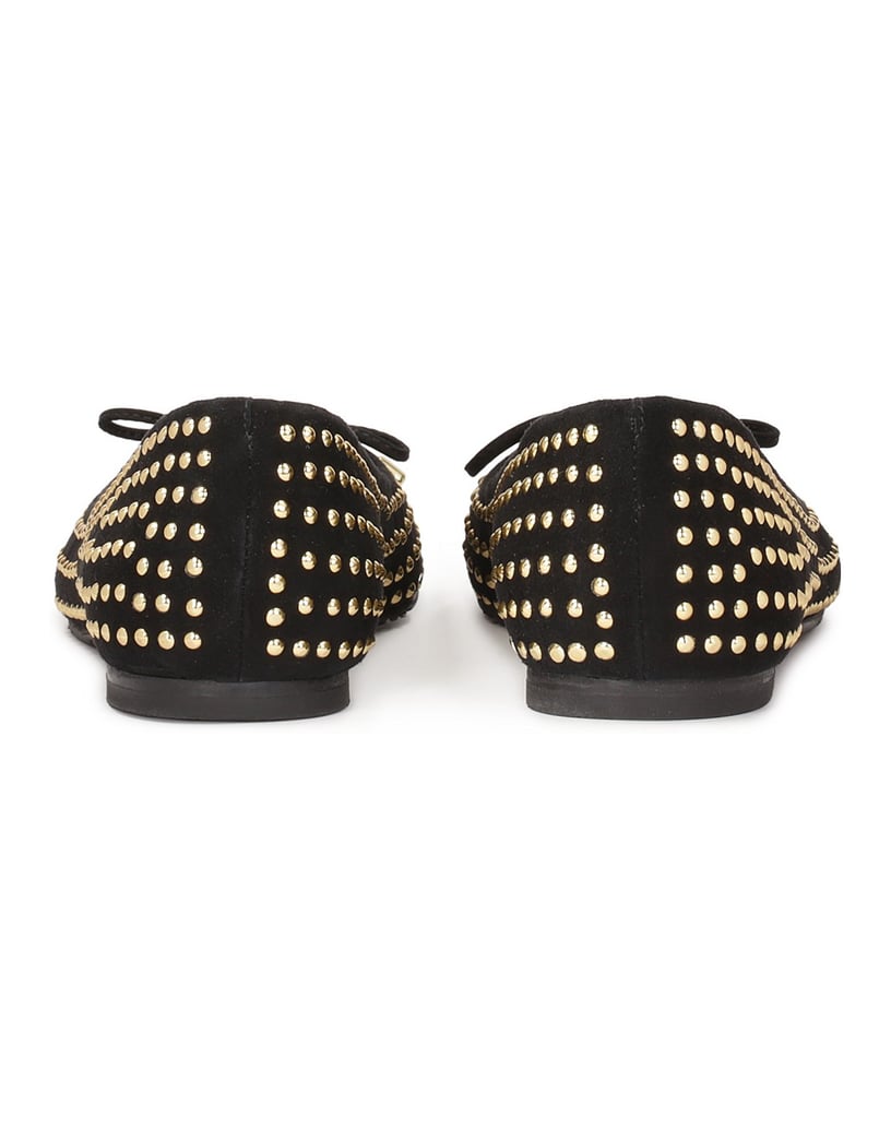 Kazar-Ballerinas-aus-Wildleder-mit-goldenen-St-schwarz