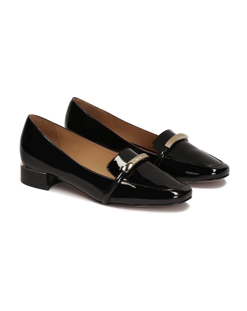 Kazar-Flat-patent-leather-pumps-černá