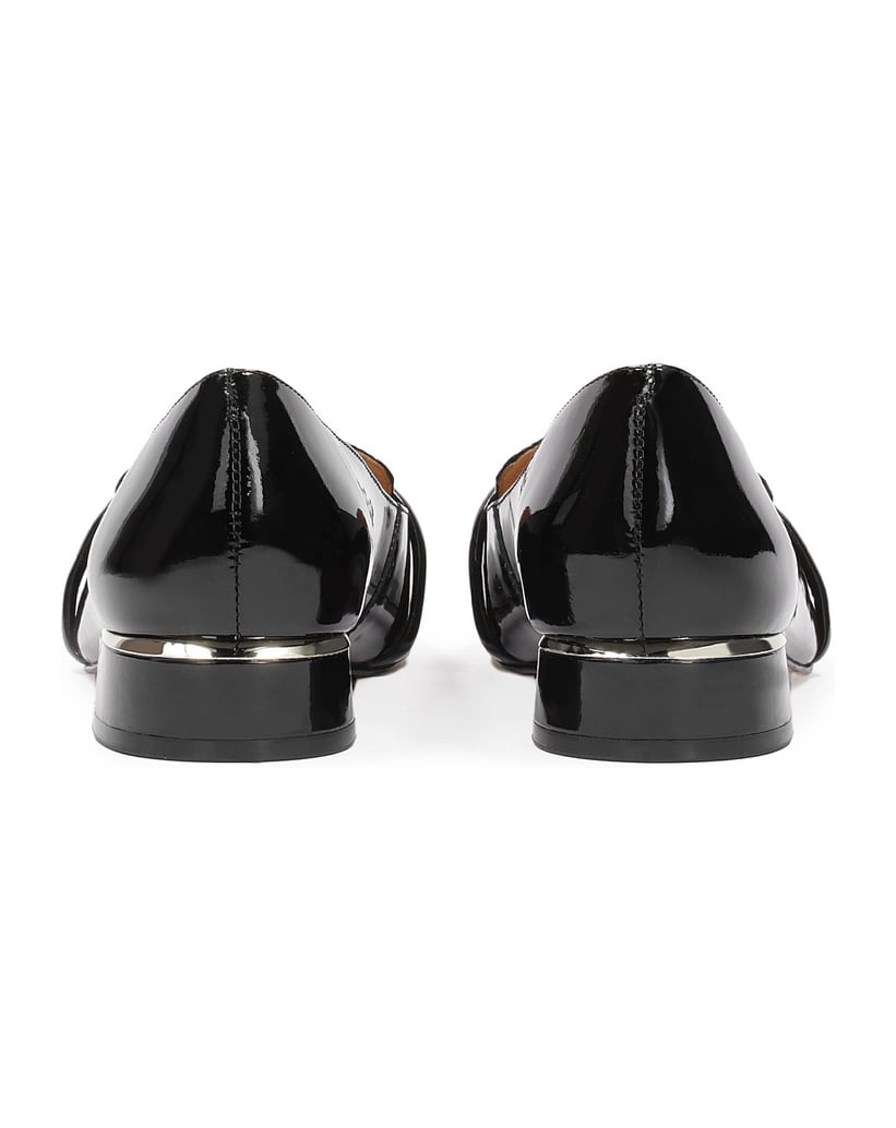 Kazar-Flat-patent-leather-pumps-černá