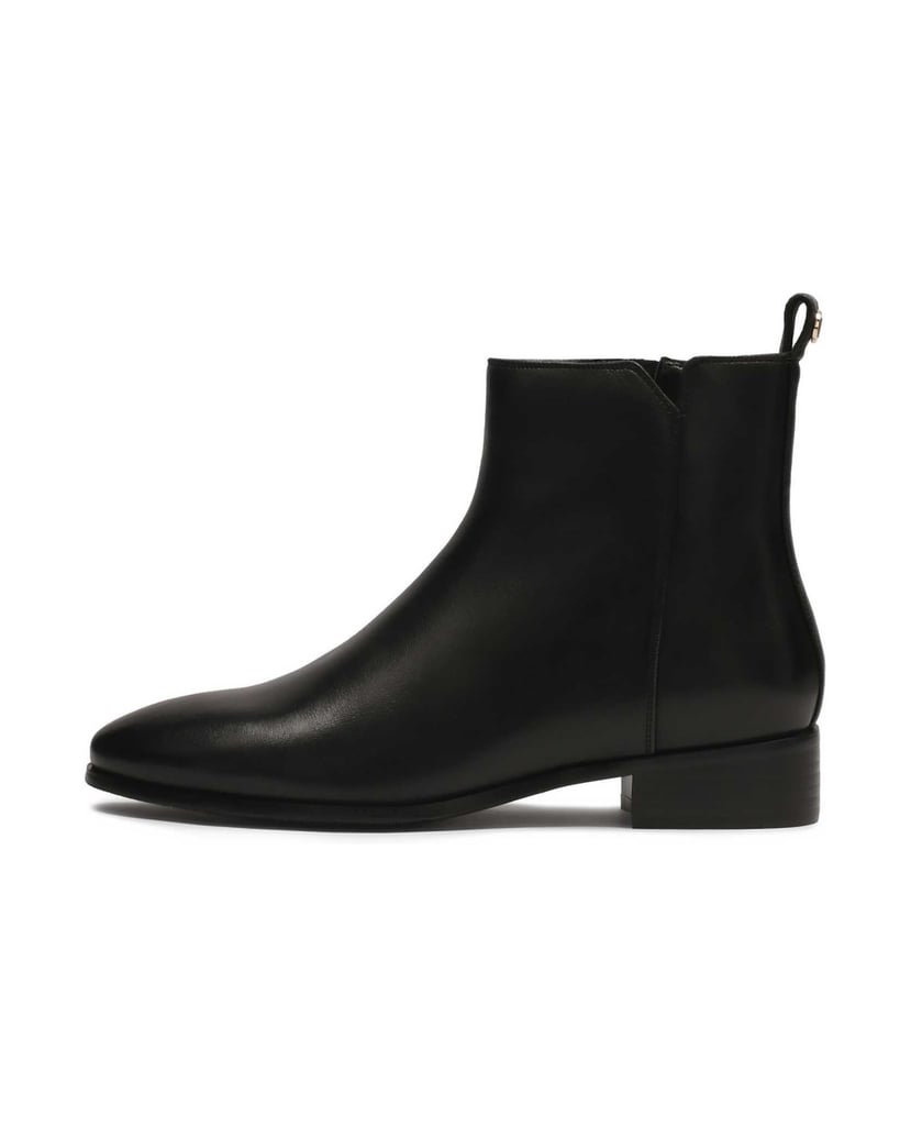 Kazar-Flat-boots-with-zipper-čierna
