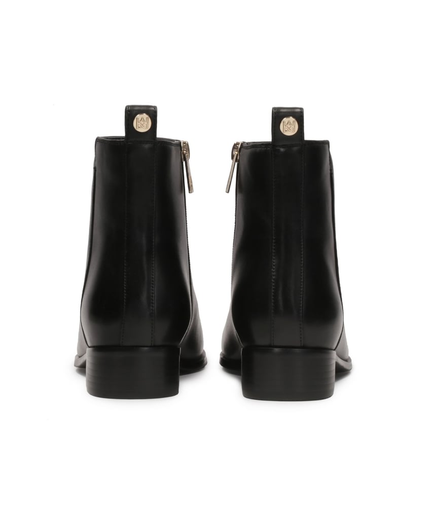 Kazar-Flat-boots-with-zipper-čierna
