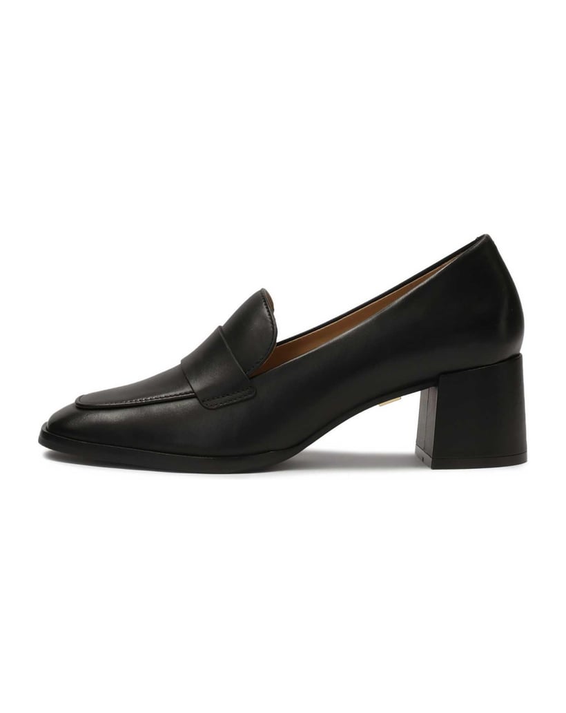 Kazar-Leather-lords-pumps-on-a-post-černá