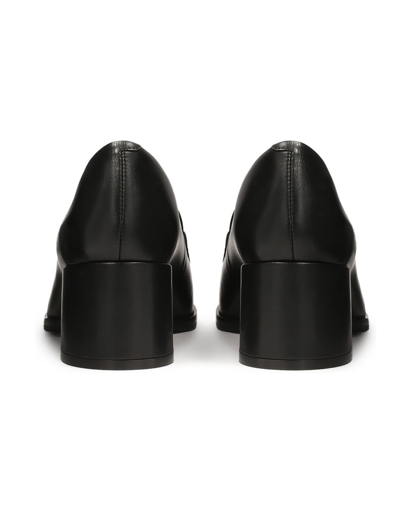Kazar-Leather-lords-pumps-on-a-post-černá