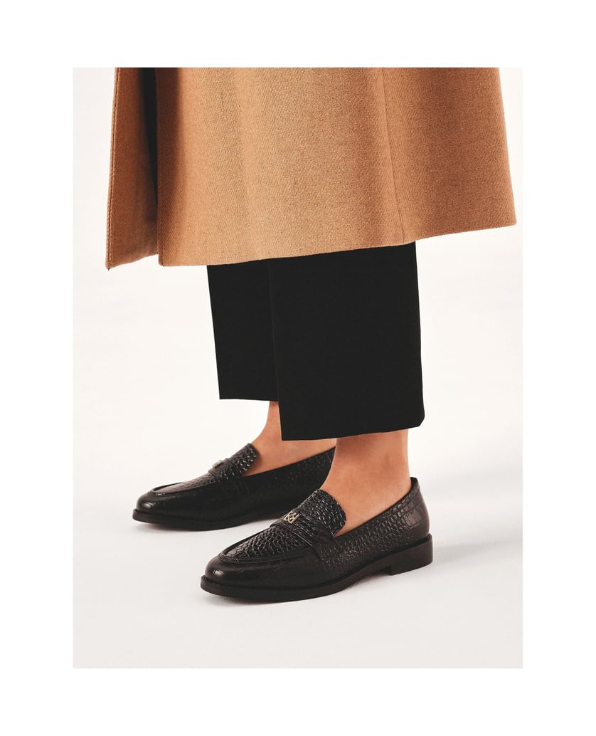 Kazar-Black-classic-embossed-leather-loafers-černá
