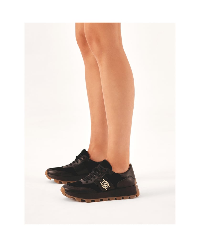 Kazar-Schwarze-Turnschuhe-mit-kontrastierender