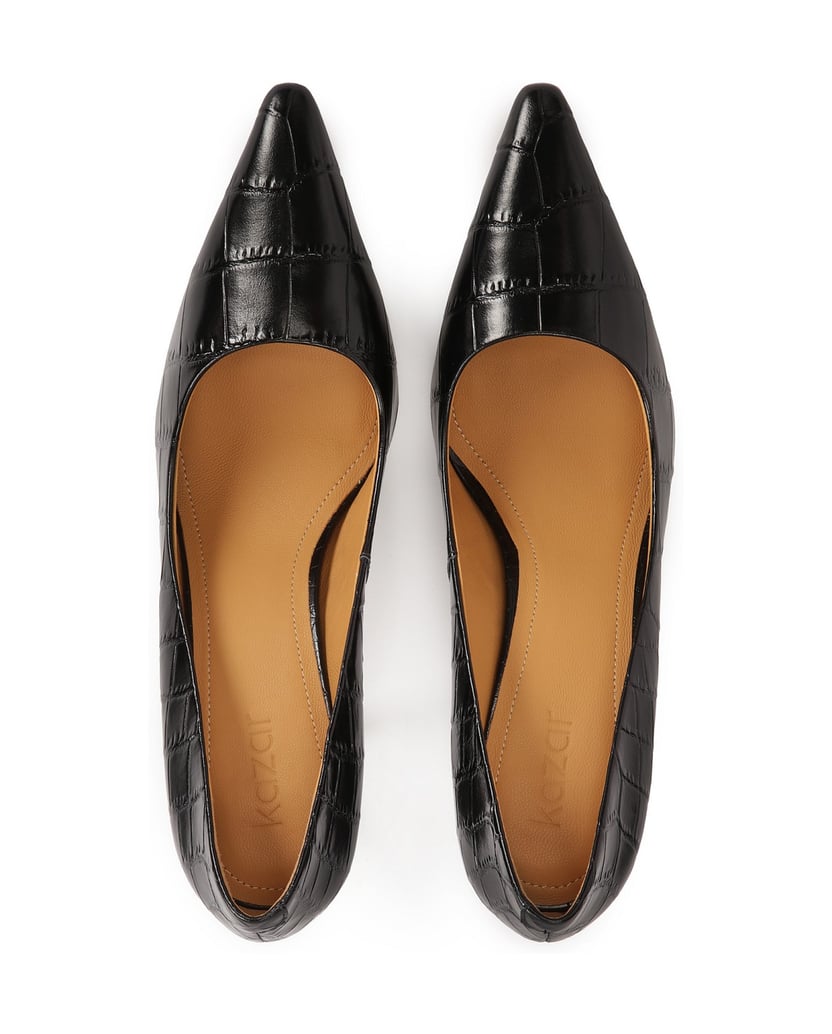 Kazar-Schwarze-klassische-Stilettos-mit-Krokus-schwarz