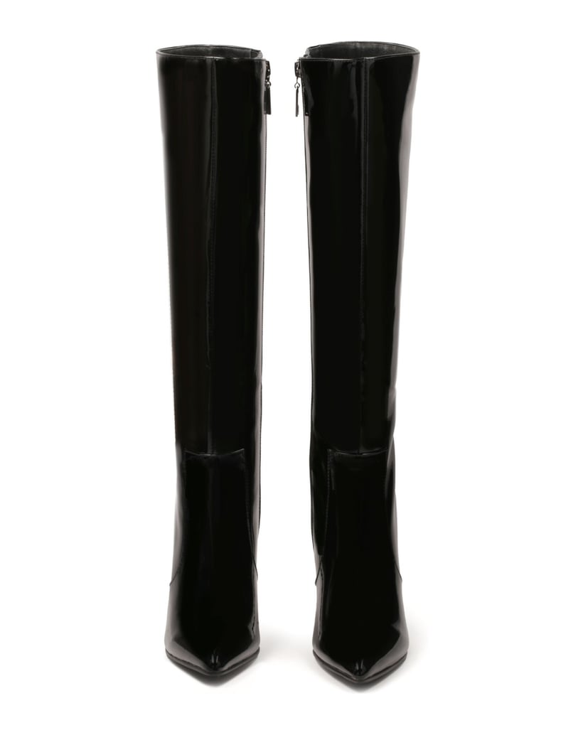 Kazar-Elegante-Stiefel-aus-Lackleder-mit-Stile-schwarz