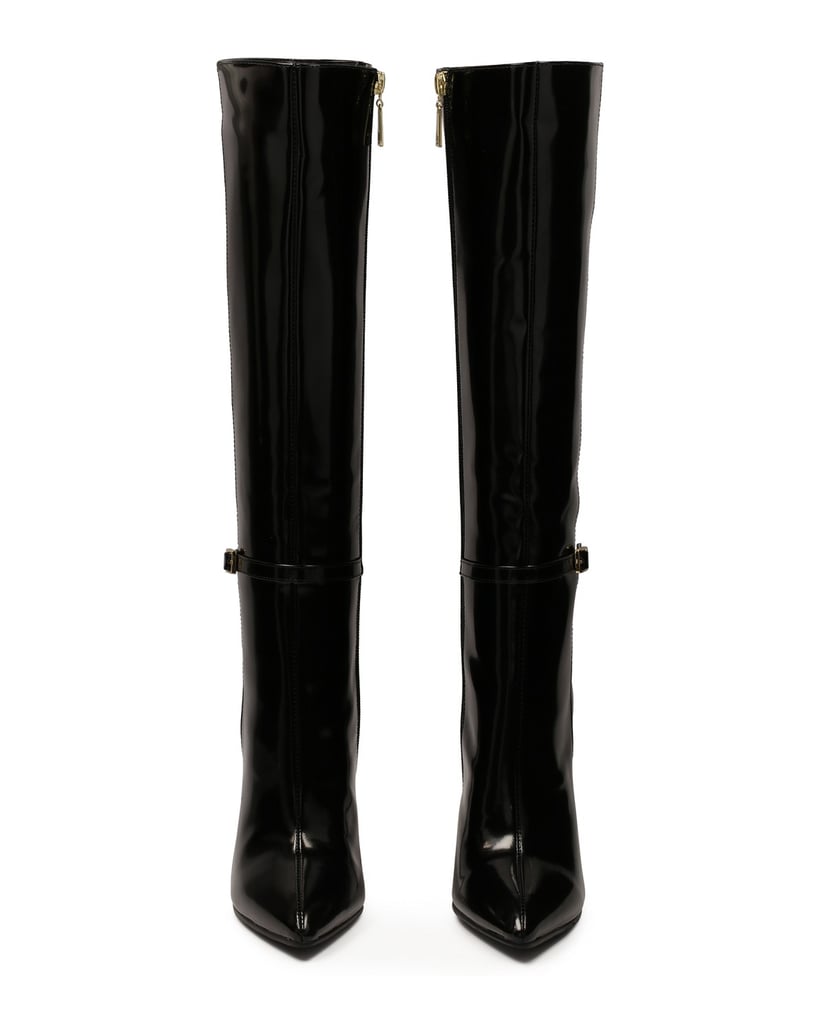 Kazar-Stiefel-mit-hohem-Stiletto-Absatz-aus-gl-schwarz