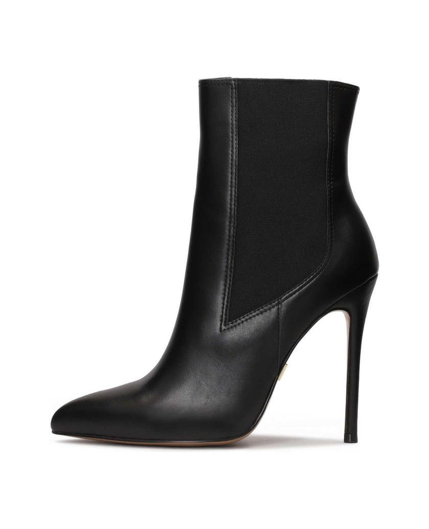 Kazar-Schwarze-Schlupfstiefel-mit-schmalem-Abs-schwarz