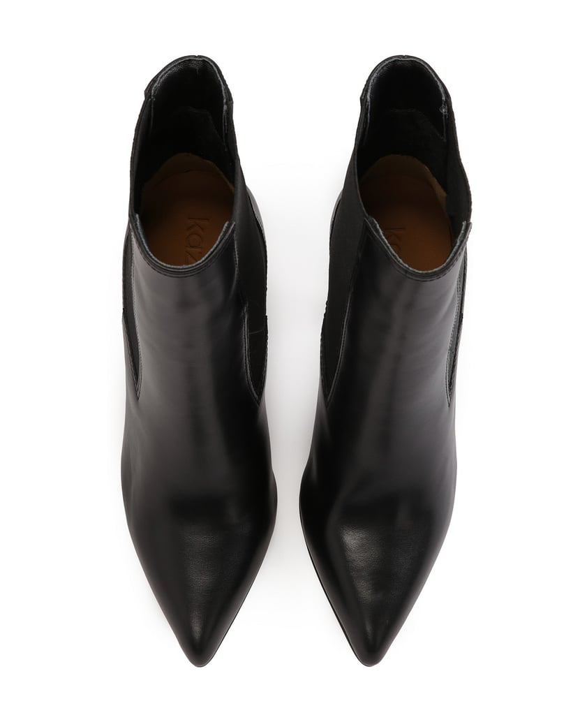 Kazar-Schwarze-Schlupfstiefel-mit-schmalem-Abs-schwarz