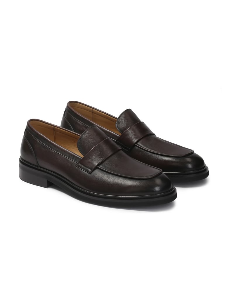 Kazar-Braune-Loafer-aus-Naturleder
