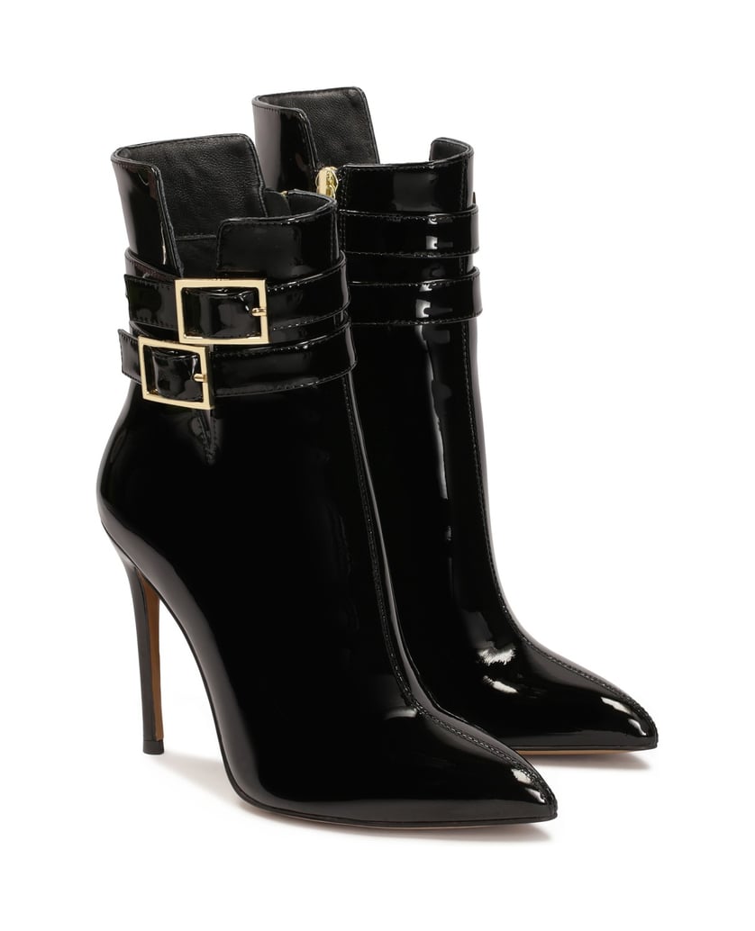 Kazar-Patent-leather-boots-with-a-fine-upper-černá