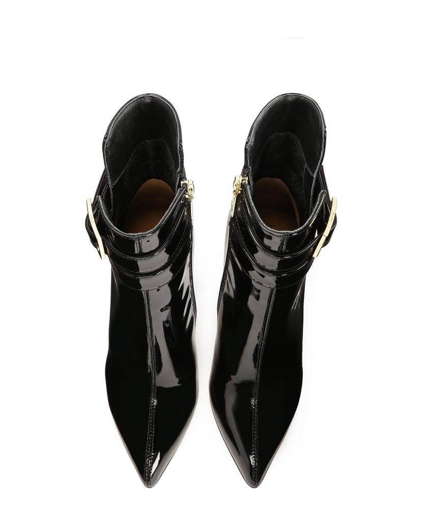 Kazar-Patent-leather-boots-with-a-fine-upper-černá
