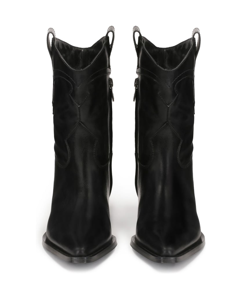 Kazar-Schwarze-Cowboystiefel-mit-verziertem-Sc