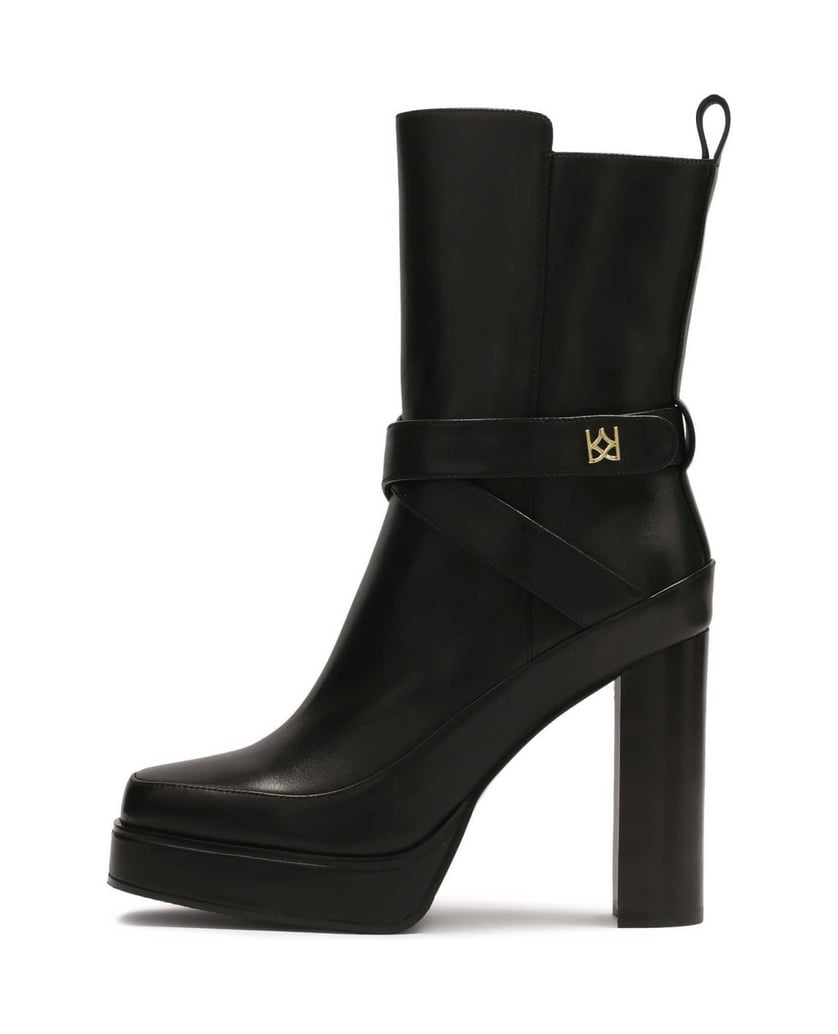 Kazar-Stiefel-mit-hoher-Sohle-und-hohem-Absatz-schwarz