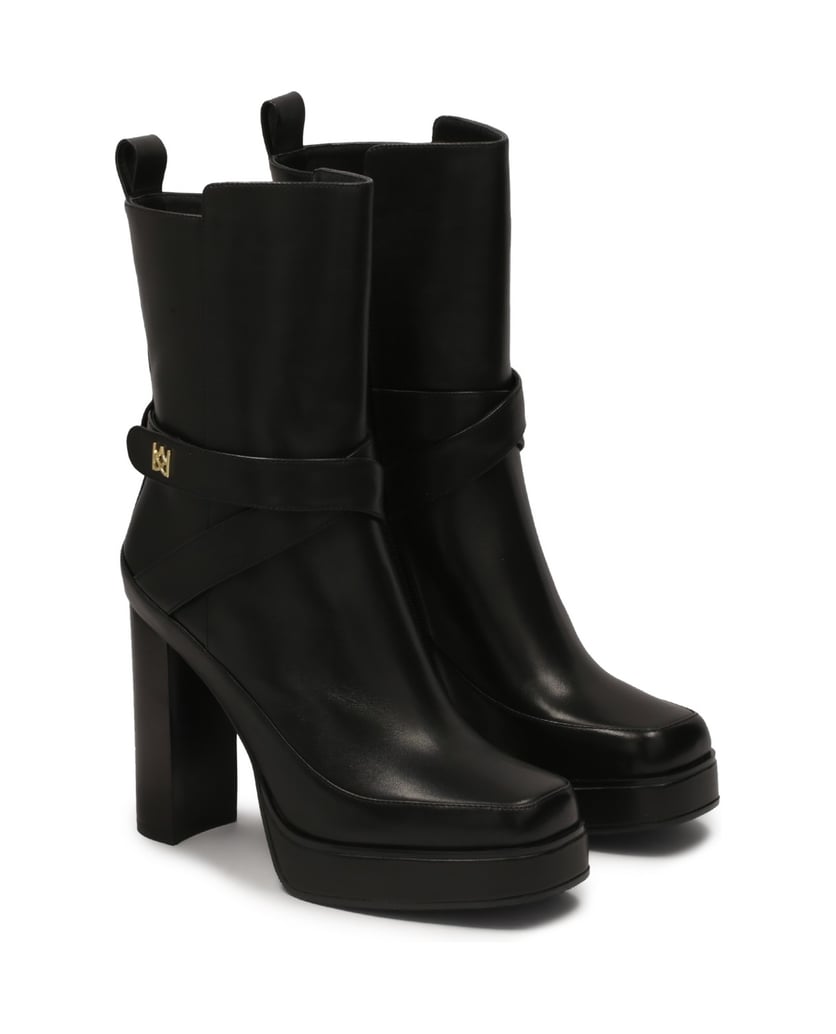 Kazar-Stiefel-mit-hoher-Sohle-und-hohem-Absatz-schwarz