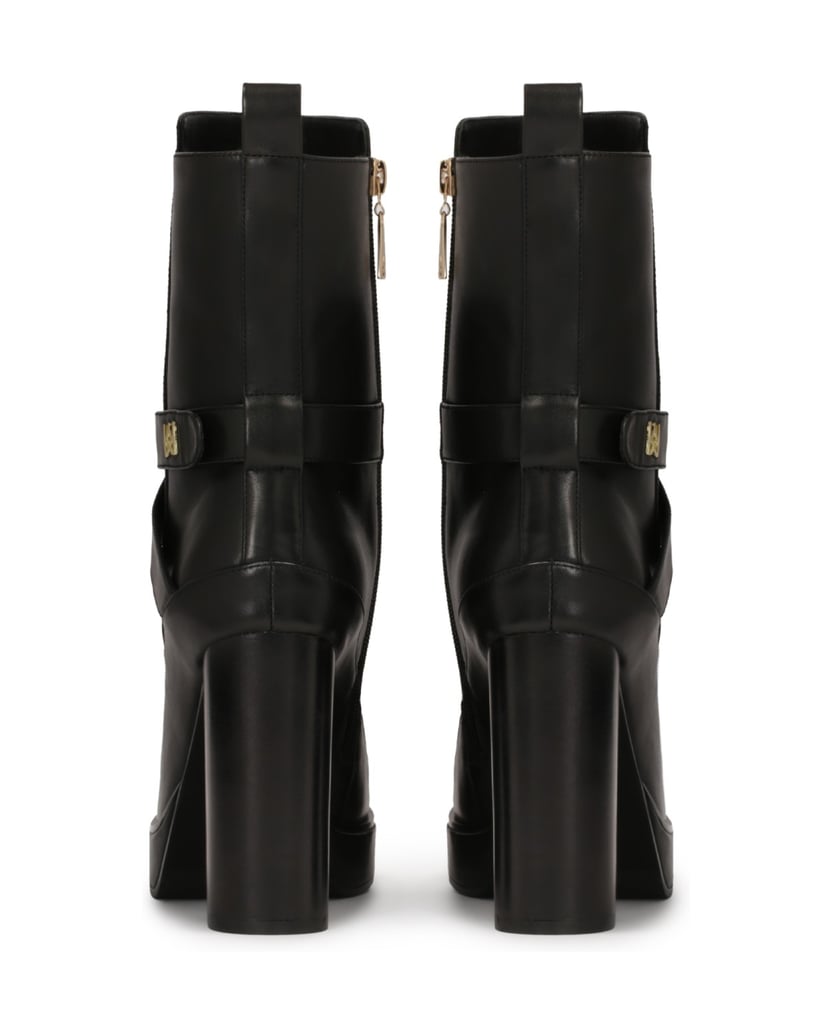 Kazar-Stiefel-mit-hoher-Sohle-und-hohem-Absatz-schwarz