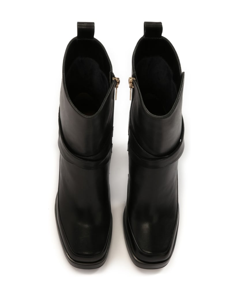 Kazar-Stiefel-mit-hoher-Sohle-und-hohem-Absatz-schwarz