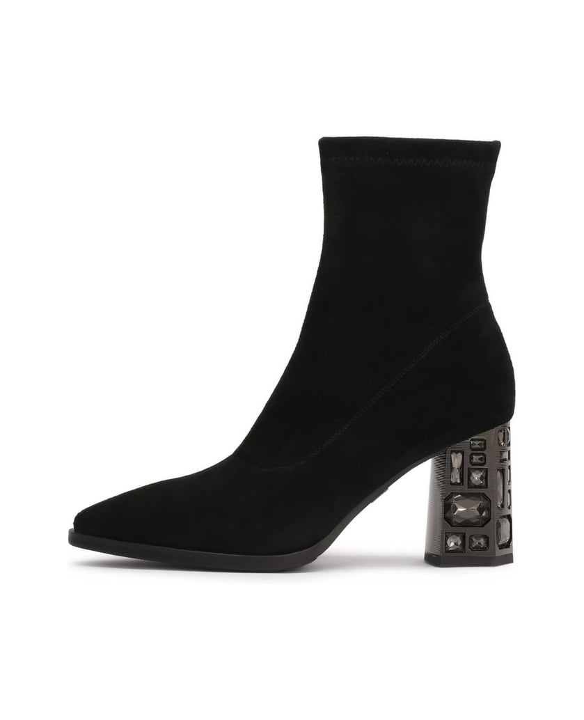 Kazar-Stiefel-aus-Stretchmaterial-mit-verziert-schwarz