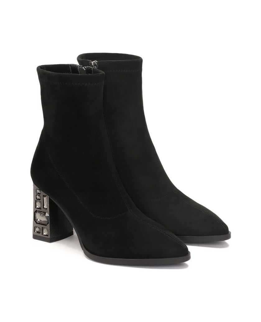 Kazar-Stiefel-aus-Stretchmaterial-mit-verziert-schwarz