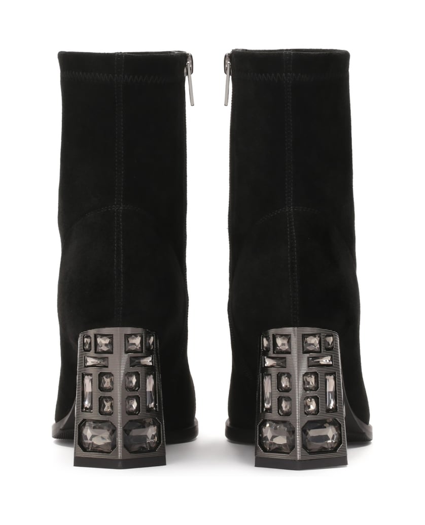 Kazar-Stiefel-aus-Stretchmaterial-mit-verziert-schwarz