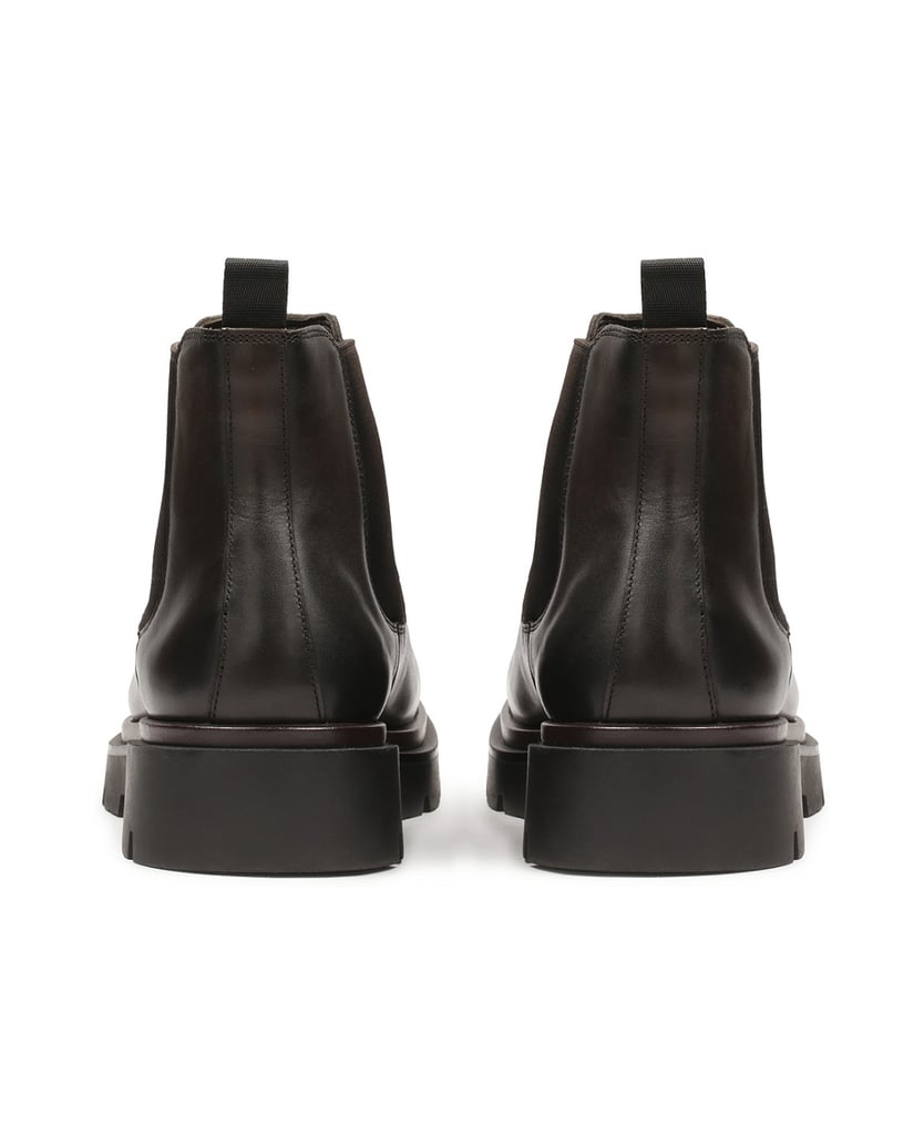 Kazar-Braune-Chelsea-Stiefel-mit-dicker-Sohle-braun