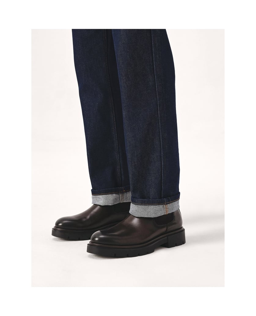 Kazar-Braune-Chelsea-Stiefel-mit-dicker-Sohle-braun