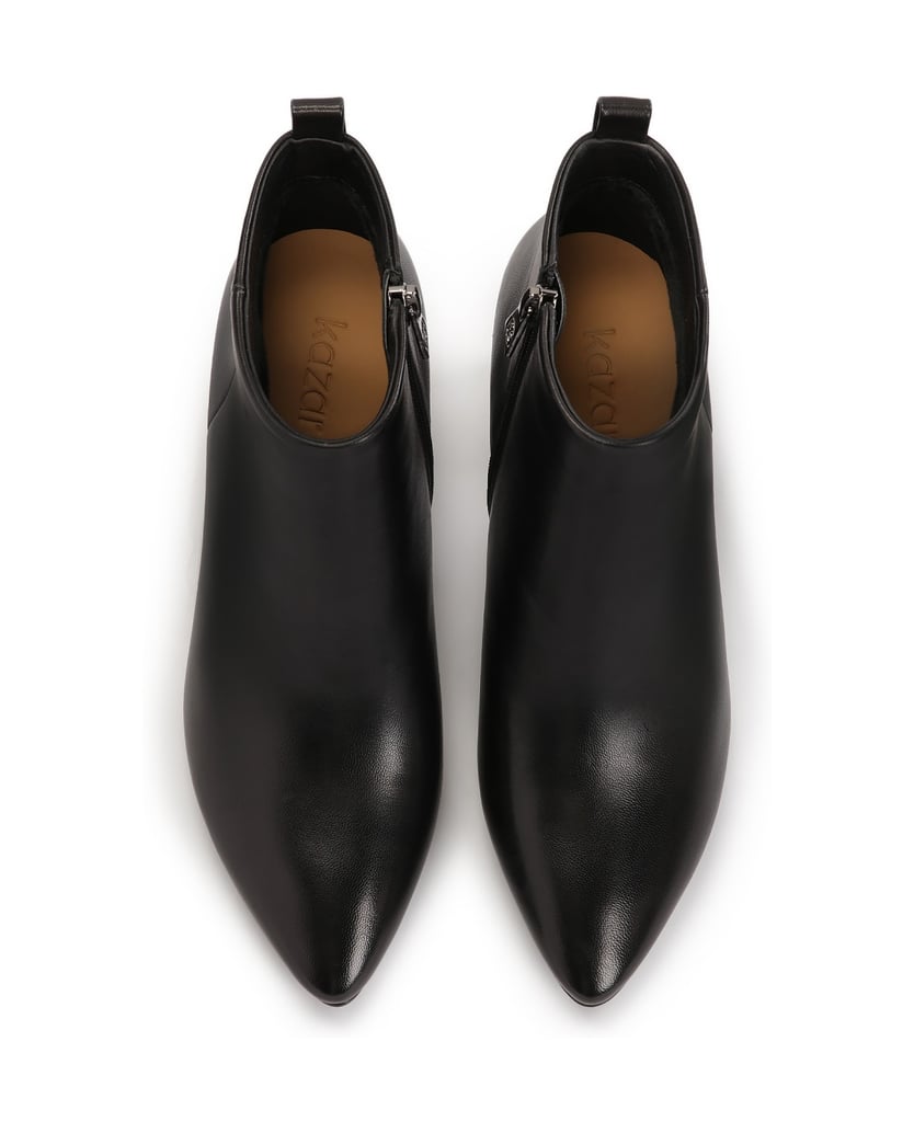 Kazar-Schwarze-Stiefel-mit-bequemem-Pfostenabs-schwarz