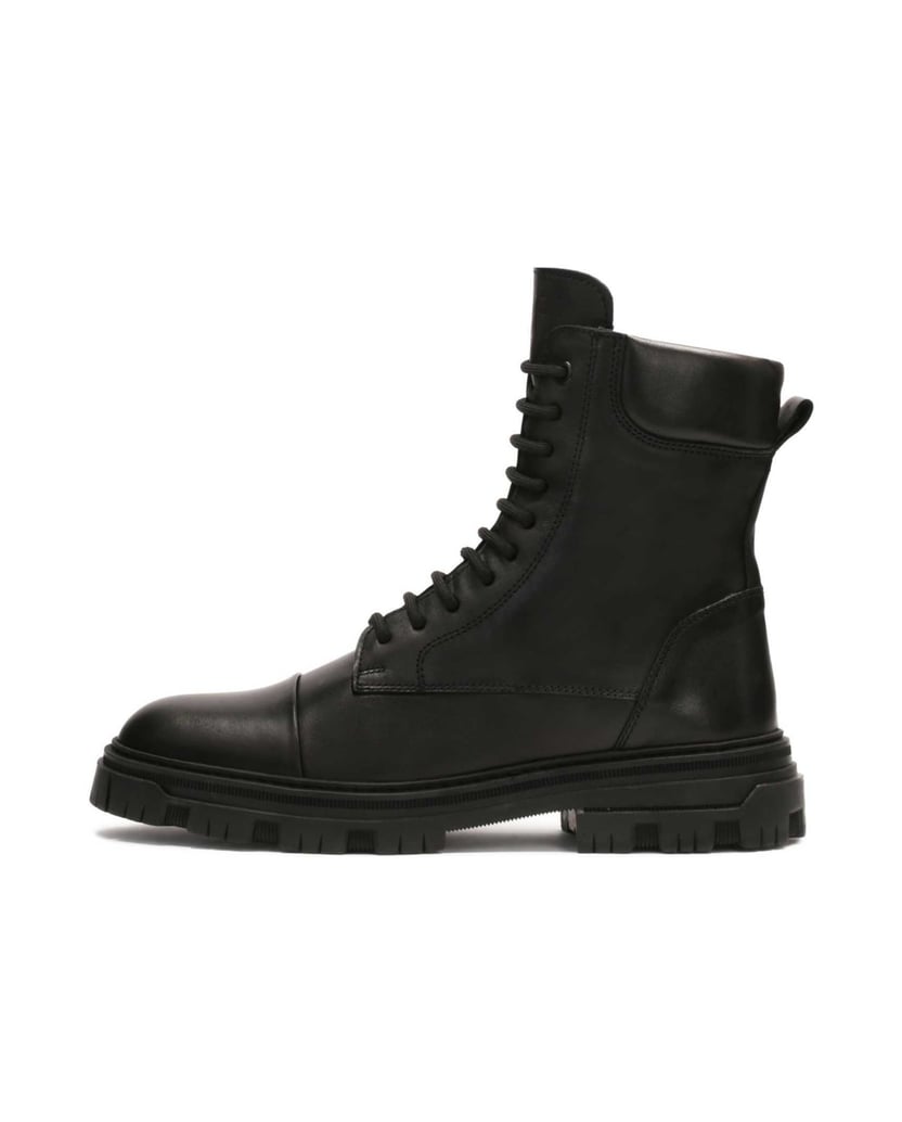 Kazar-Hohe-Herrenstiefel-mit-Treppensohle-schwarz