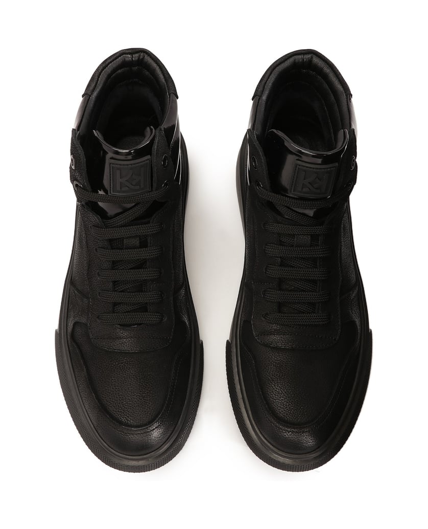 Kazar-Schwarze-Turnschuhe-mit-hohem-Schaft-schwarz