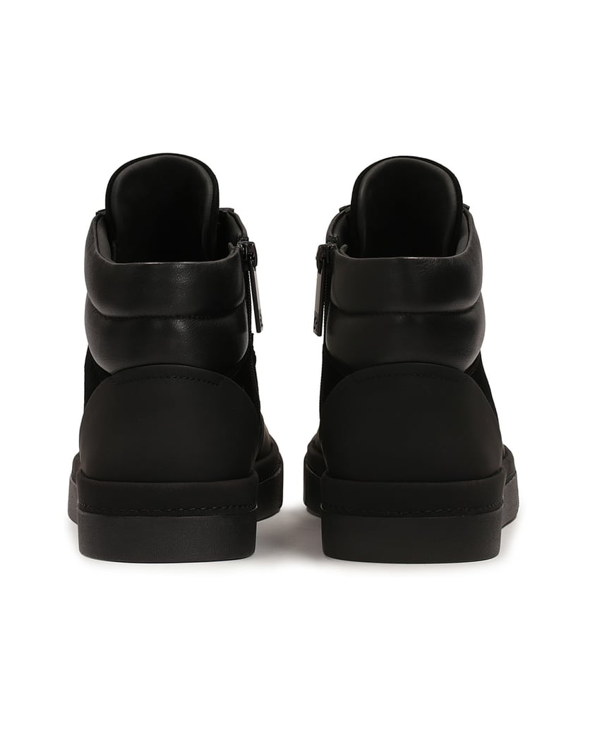 Kazar-High-top-sneakers-in-three-different-materials-černá