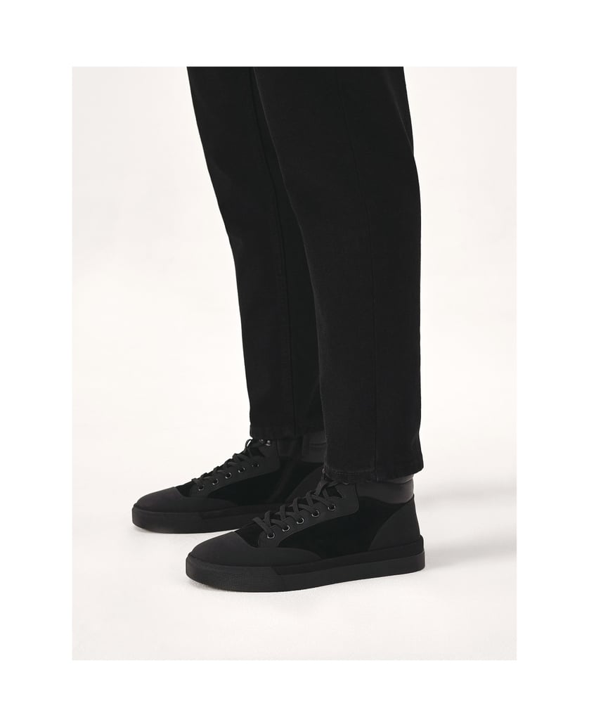 Kazar-High-top-sneakers-in-three-different-materials-černá