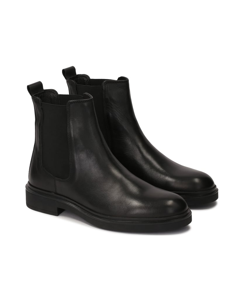 Kazar-Schwarze-Chelsea-Stiefel-aus-Glattleder-schwarz