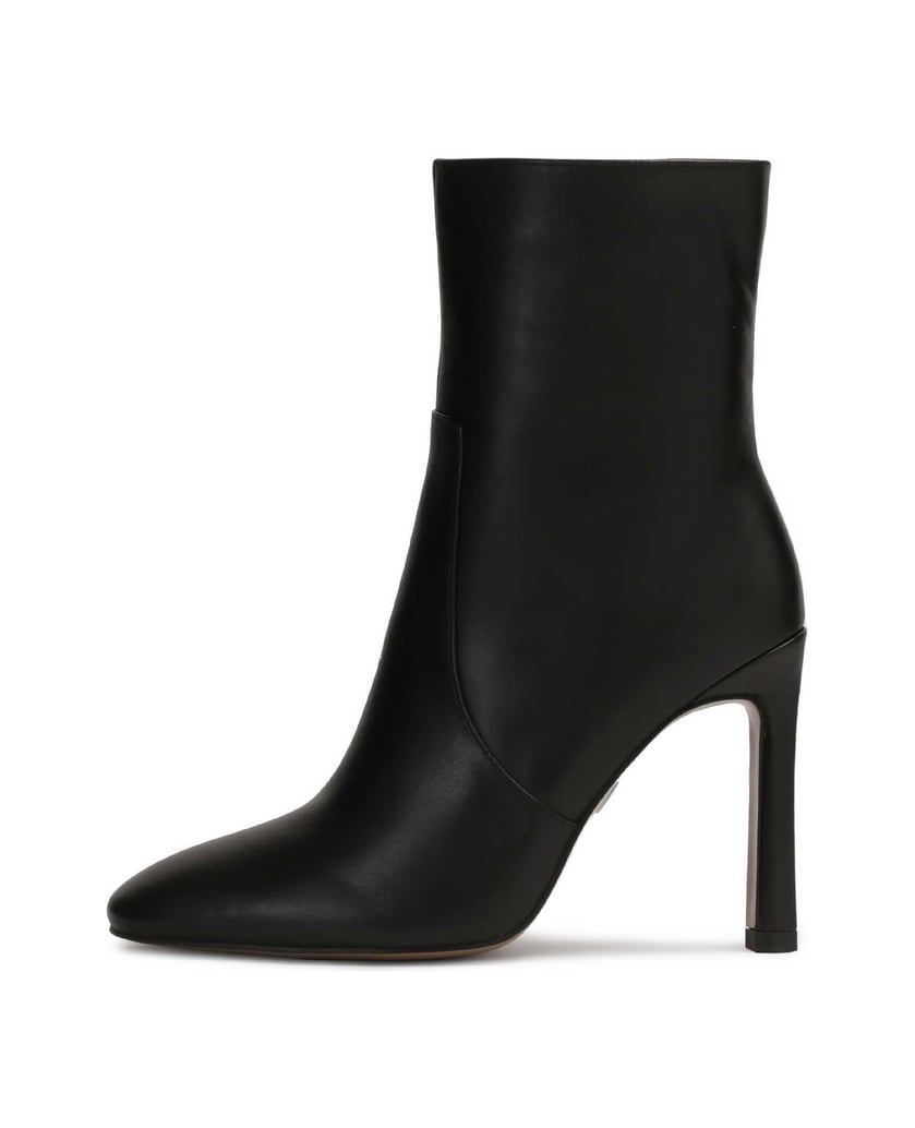 Kazar-Schwarze-wadenlange-Stiefel-aus-Leder-schwarz