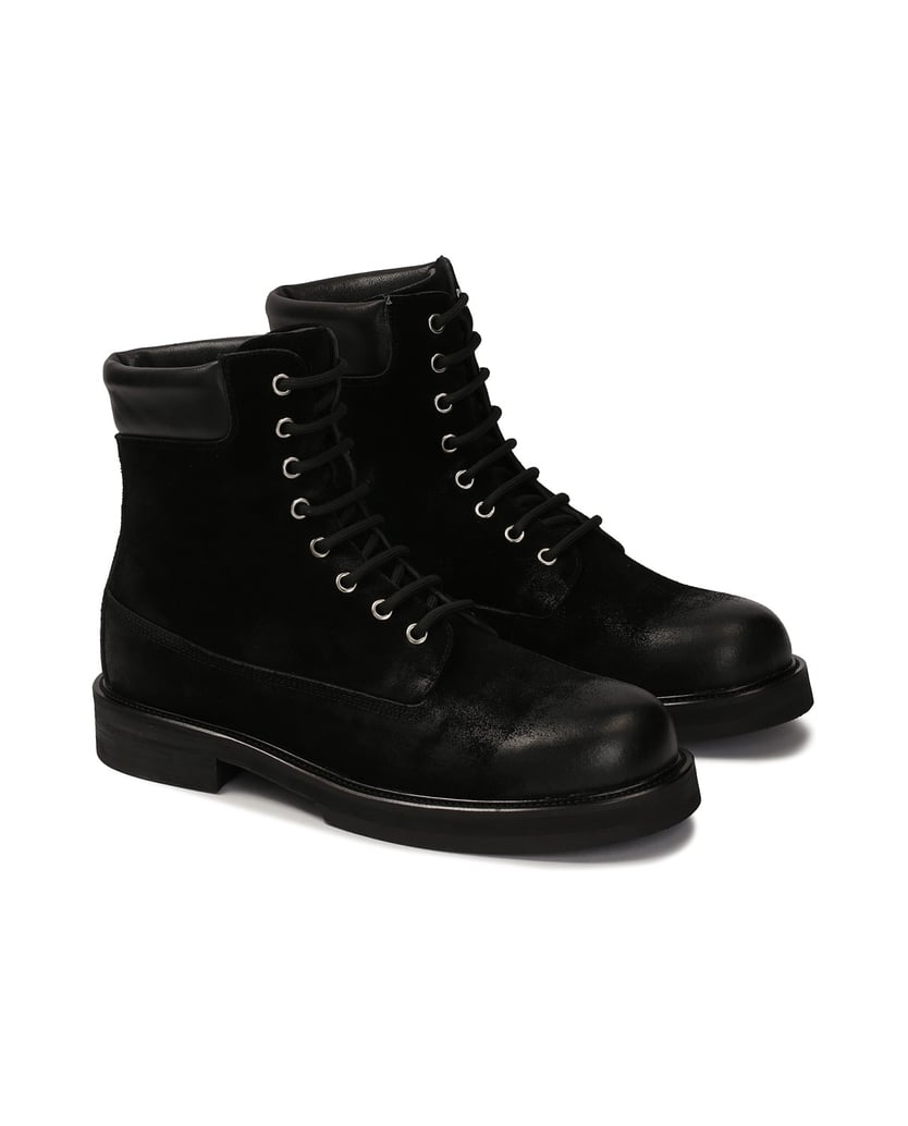 Kazar-Versatile-black-suede-men's-boots-čierna