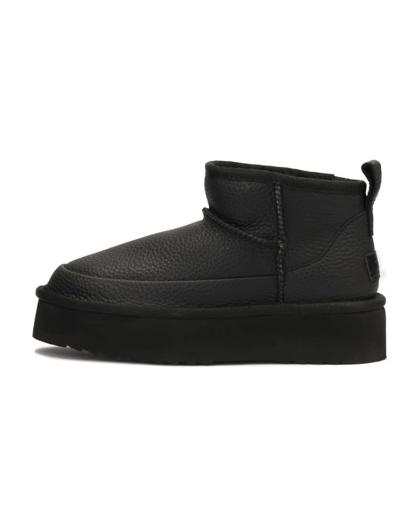 Kazar-Leather-snow-boots-with-low-upper-černá