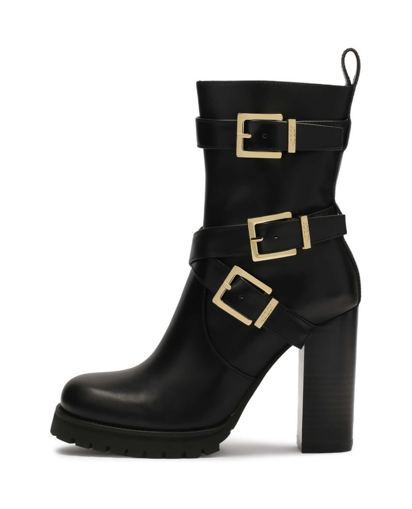 Kazar-Schwarze-Stöckelschuhe-aus-Leder-mit-hoh-schwarz