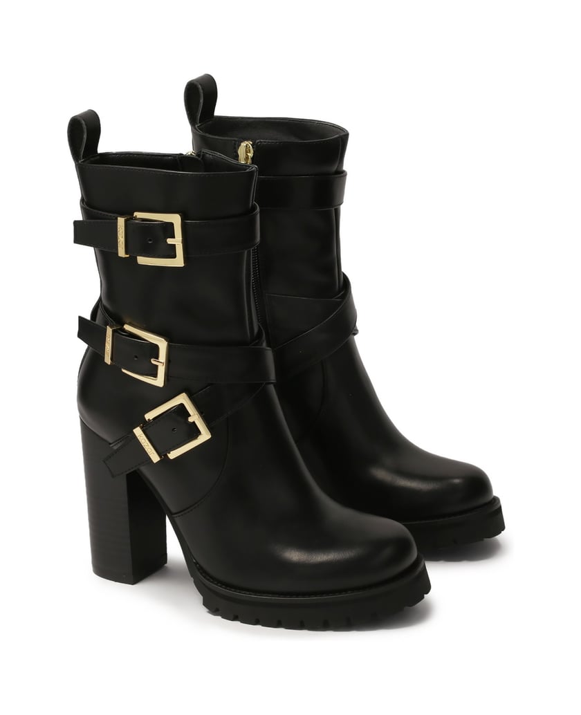 Kazar-Schwarze-Stöckelschuhe-aus-Leder-mit-hoh-schwarz