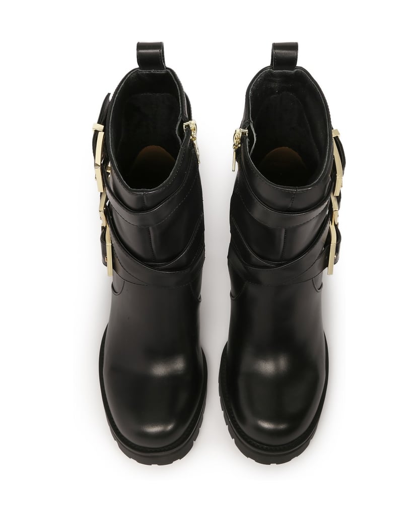 Kazar-Schwarze-Stöckelschuhe-aus-Leder-mit-hoh-schwarz