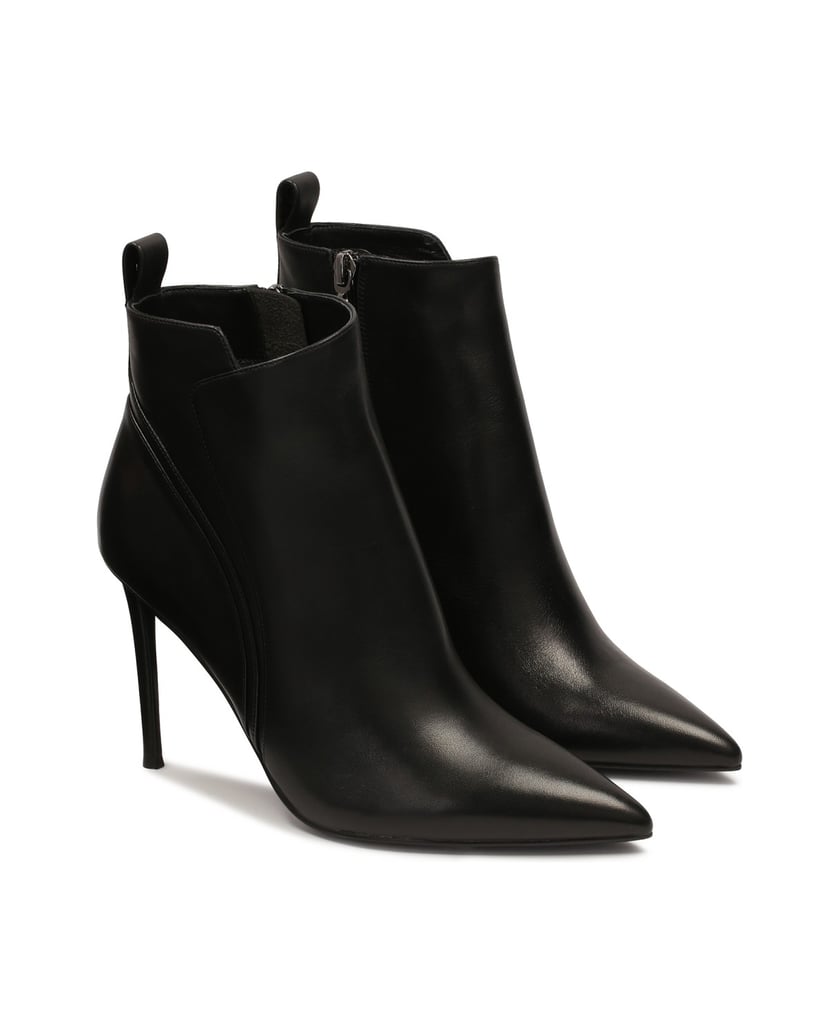 Kazar-Schwarze-Stiefel-mit-gewellten-Nähten-au-schwarz