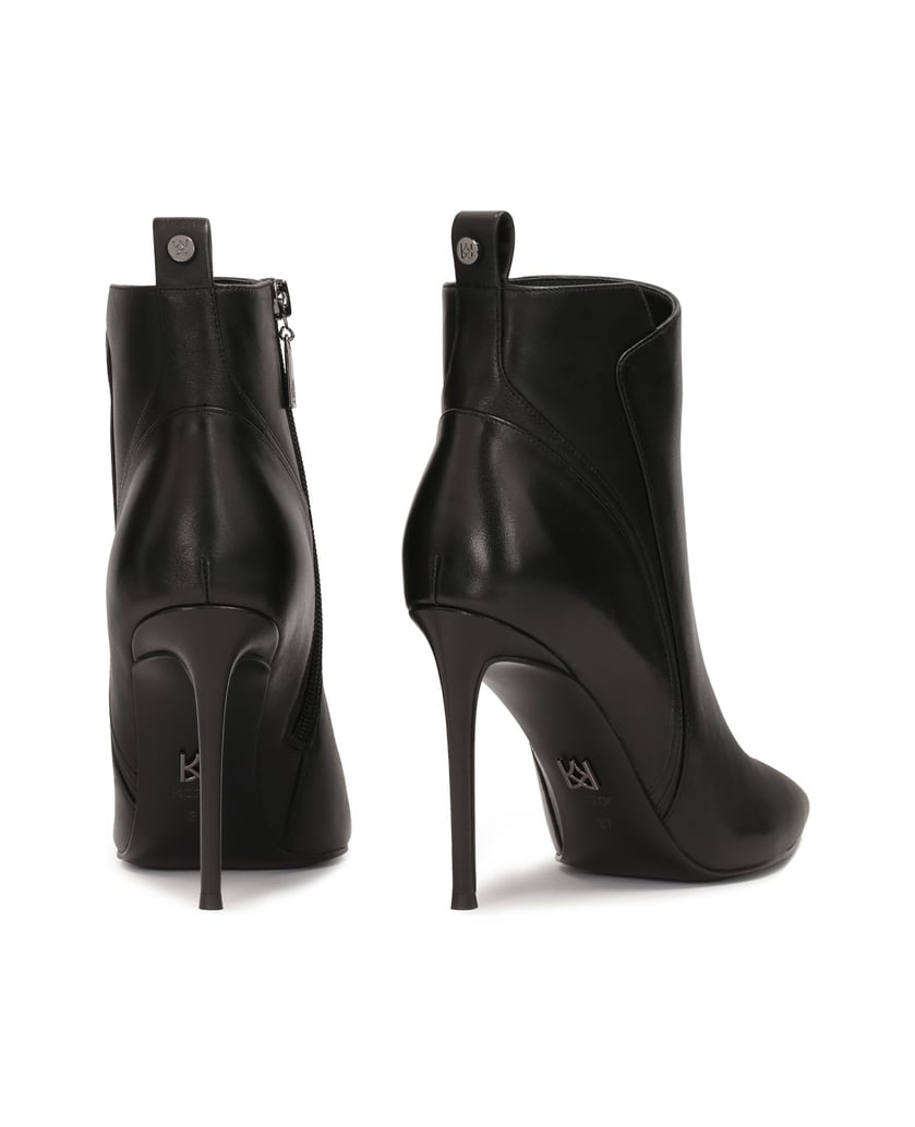 Kazar-Schwarze-Stiefel-mit-gewellten-Nähten-au-schwarz