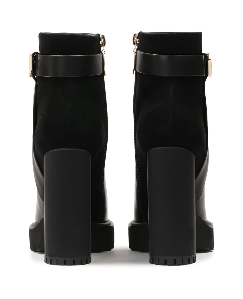 Kazar-High-stiletto-boots-in-suede-and-smooth-leather-černá