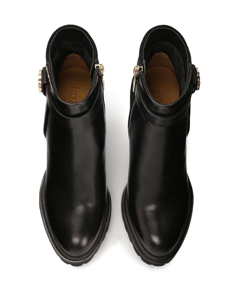 Kazar-High-stiletto-boots-in-suede-and-smooth-leather-černá