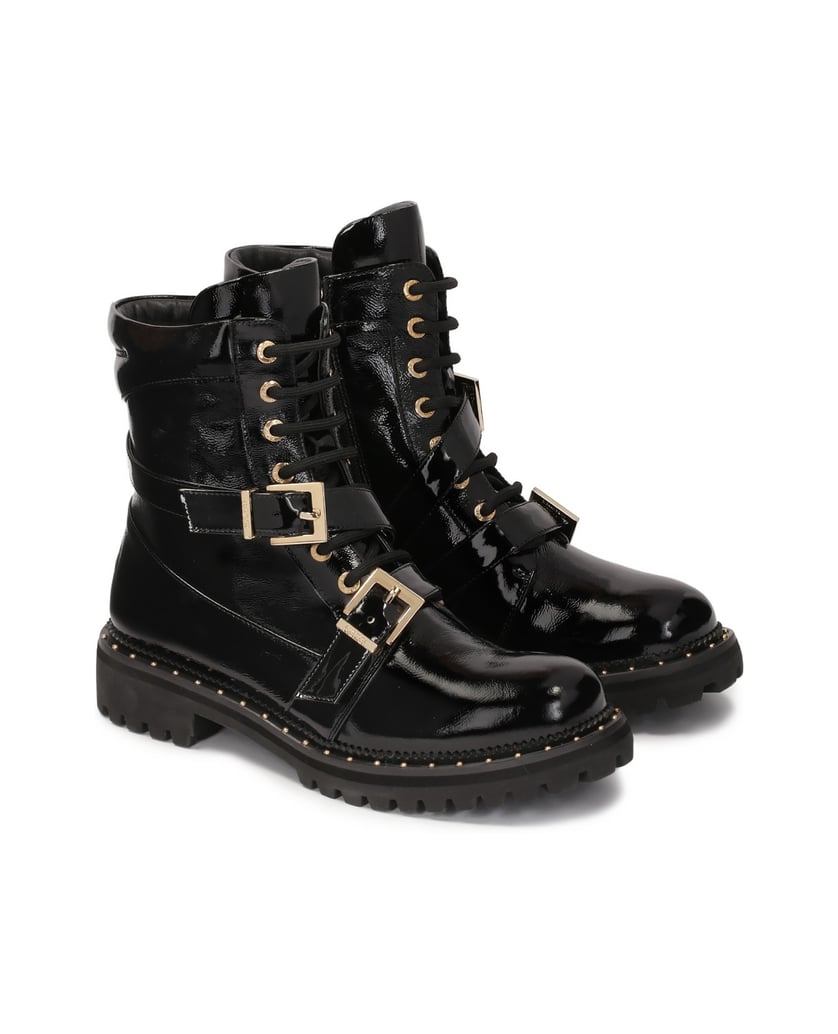 Kazar-Lacklederstiefel-mit-Reißverschlüssen-un-schwarz