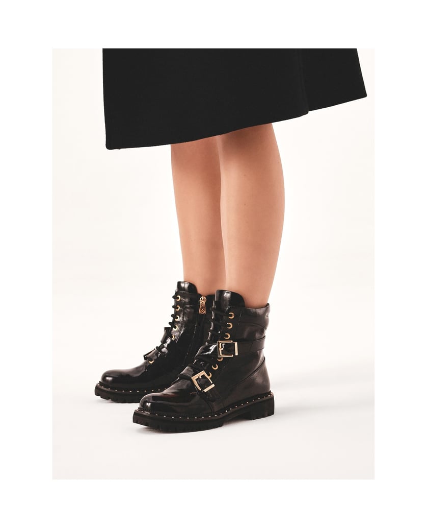 Kazar-Lacklederstiefel-mit-Reißverschlüssen-un-schwarz