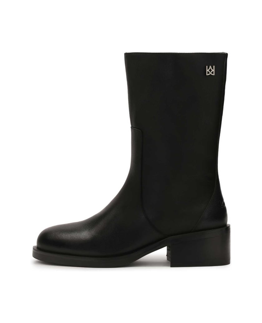 Kazar-Stiefel-aus-Leder-mit-weitem-Schaft-zum-schwarz