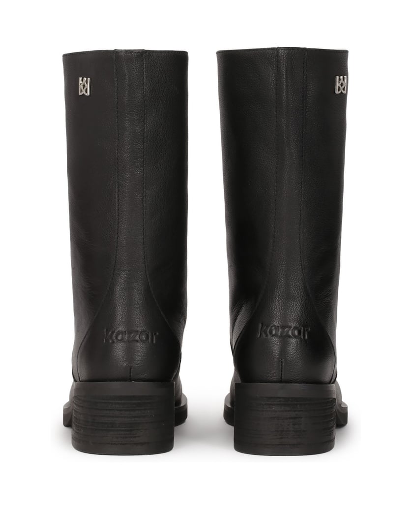 Kazar-Stiefel-aus-Leder-mit-weitem-Schaft-zum-schwarz